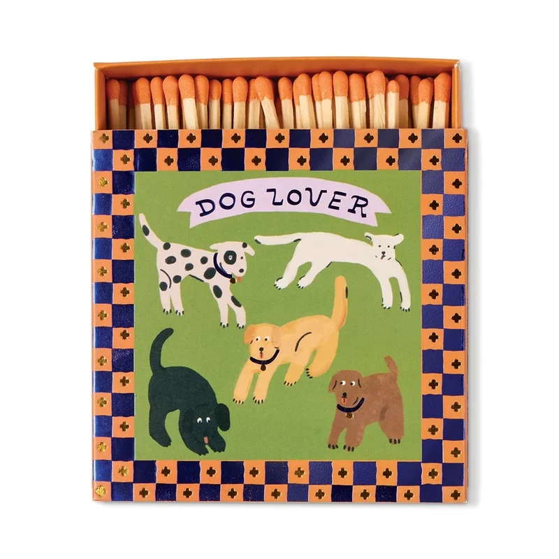 Caja de Cerillas Cuadrada - Dog Lover