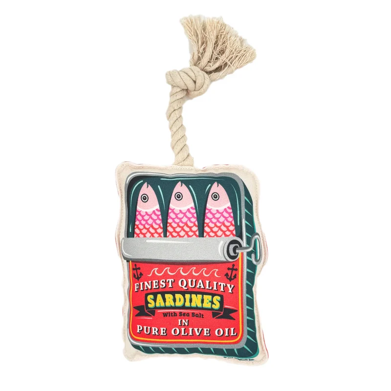 Juguete de cuerda para perros - Lata Sardinas