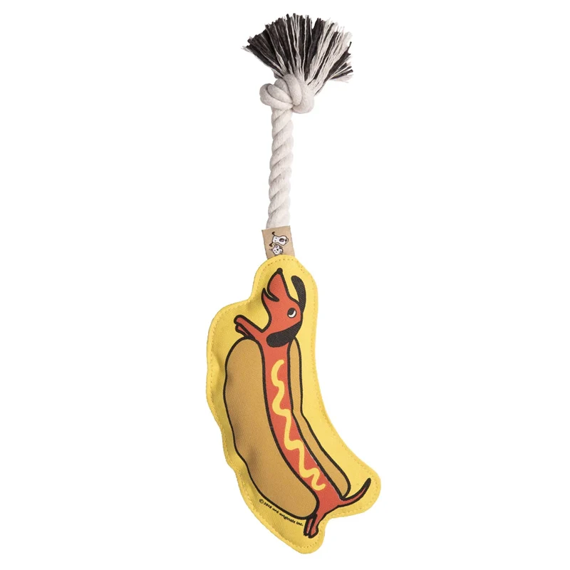 Juguete de cuerda para perros - Hot Dog