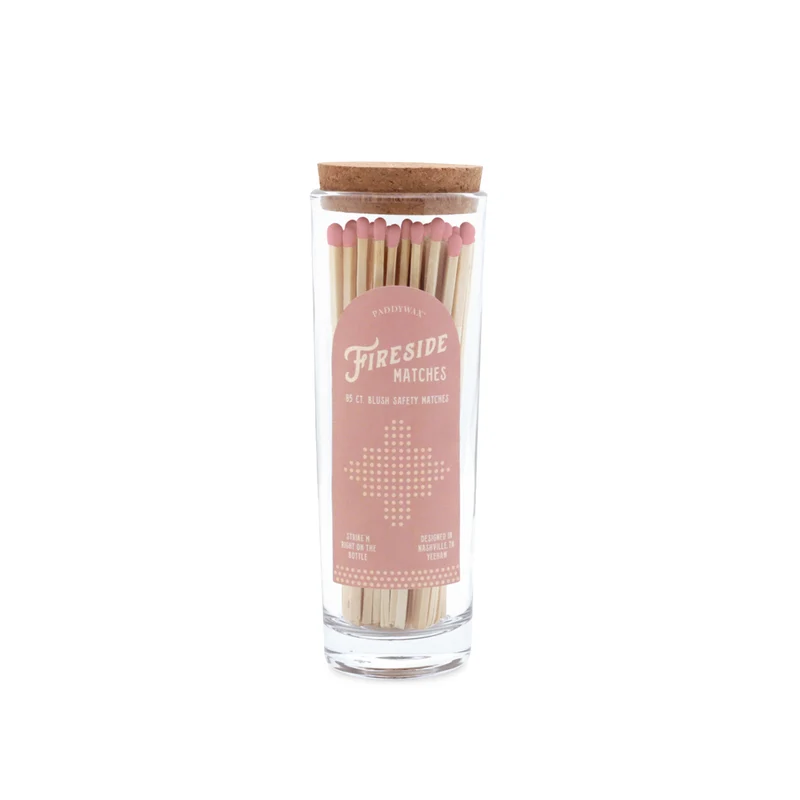 Bote de Cerillas Fireside Blush Pink