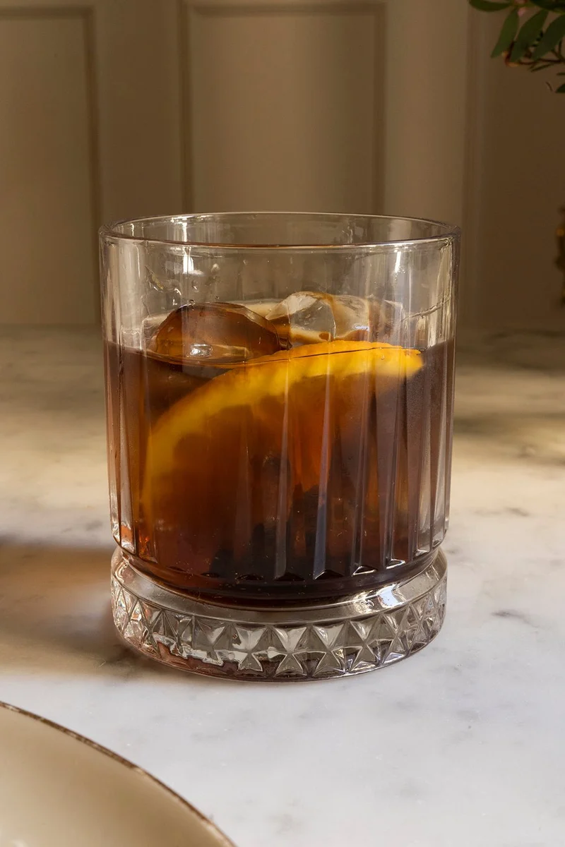 Vaso Cristal Base Rombos Bajo