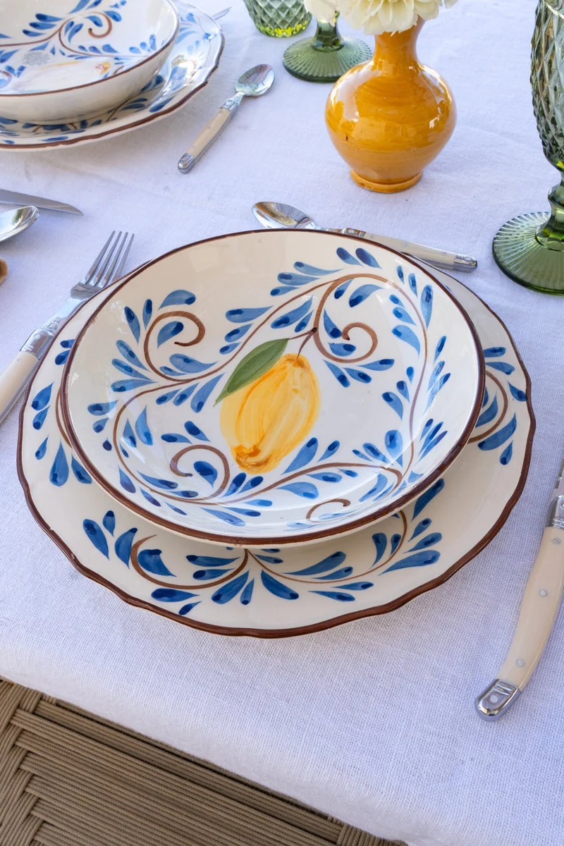 Plato Hondo Con Diseño Tavira