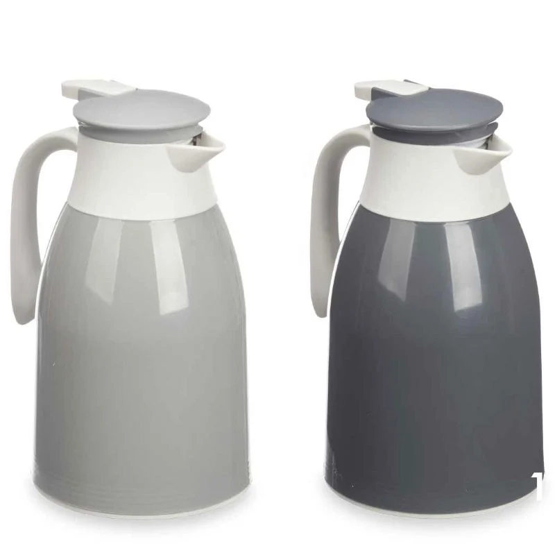 TERMO PLASTICO VIDRIO GRIS 1L COLOR SURTIDO
