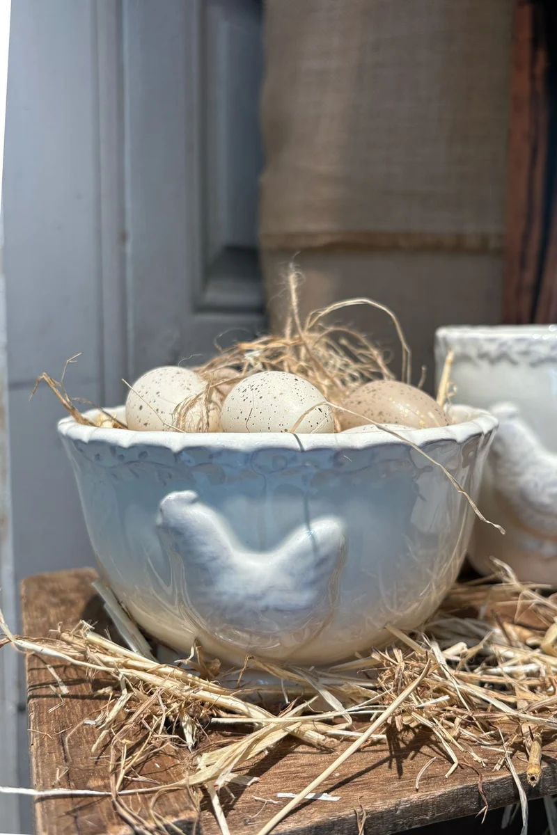 Cuenco De Porcelana Diseño Gallina