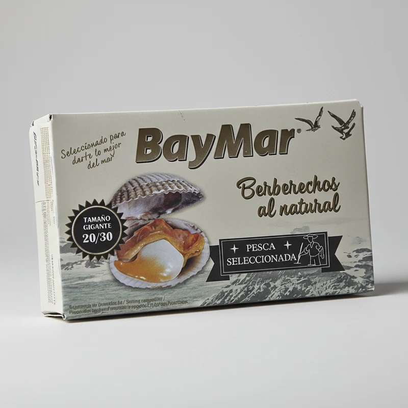 Berberechos al Natural 25/35 Piezas - 110g | BayMar Pesca Selección