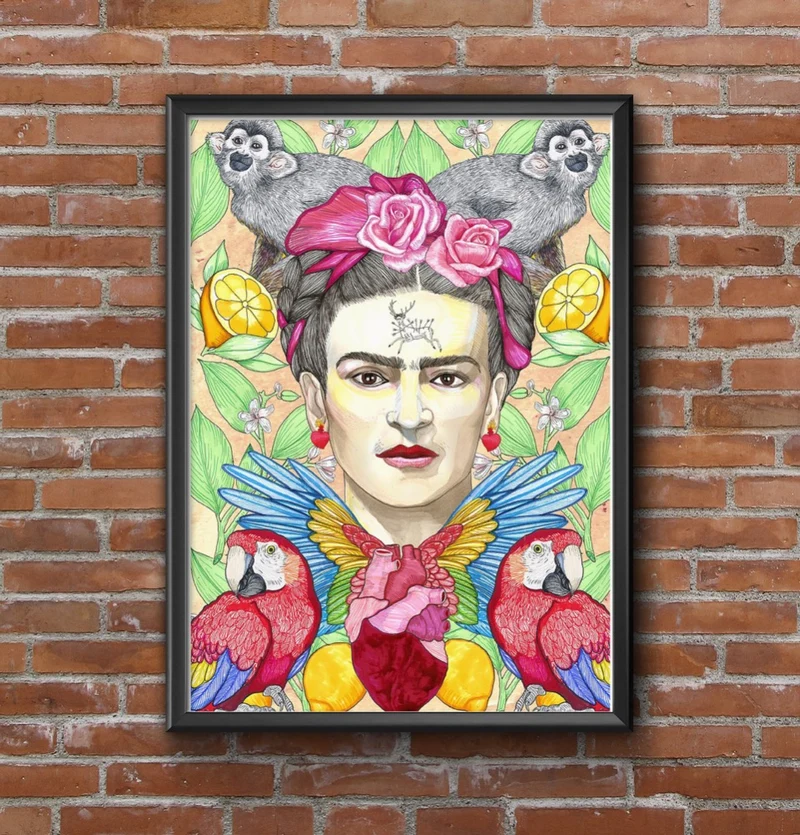 ILUSTRACIÓN LÁMINA "EL CIERVO HERIDO" EL DIOS DE LOS TRES