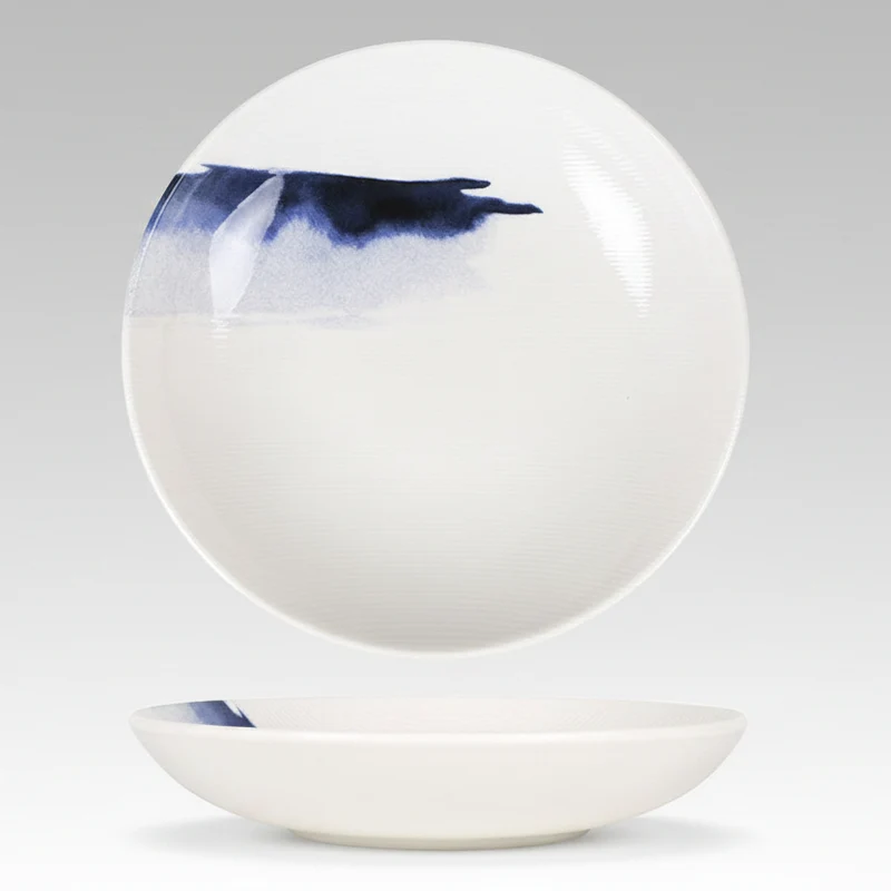 Plato hondo de porcelana Marmara. ø23 x 4 cm - 6 Uds.