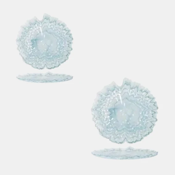 Plato de cristal Santorini. ø31 x 2,5 cm - 6 Uds.