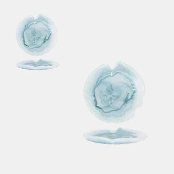 Plato de cristal Santorini. Varias medidas - 12 Uds.