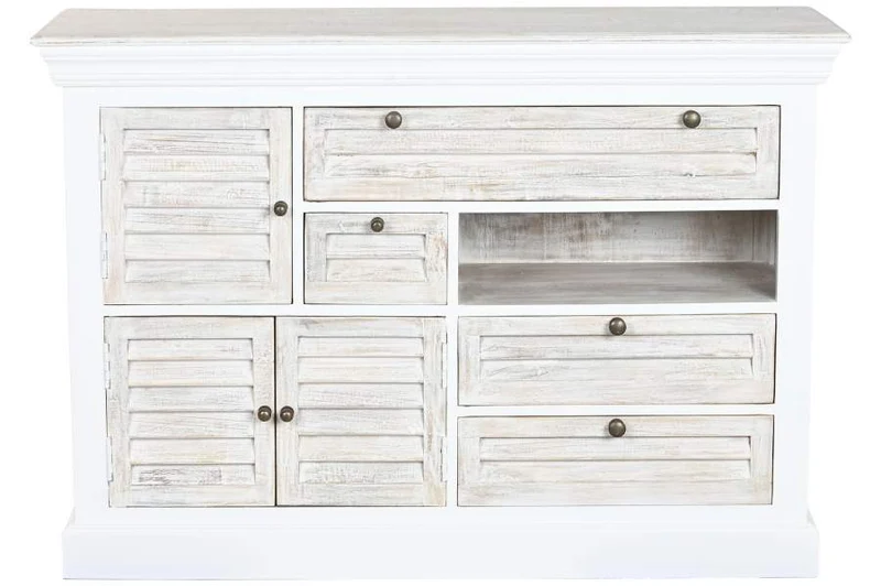 CAJONERA MANGO 115X40X80 DESGASTADO BLANCO