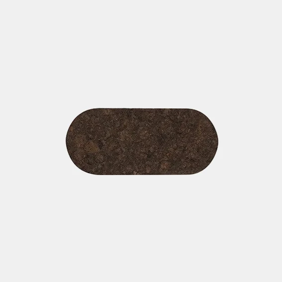 Base interior oval de corcho Notos Dark. Varias medidas - 12 Uds