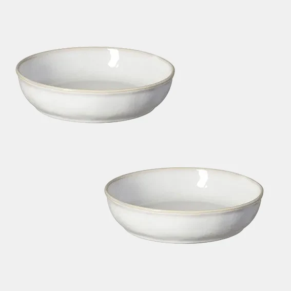 Plato hondo de gres Roda blanco. ø22 x 5 cm - 6 Uds.