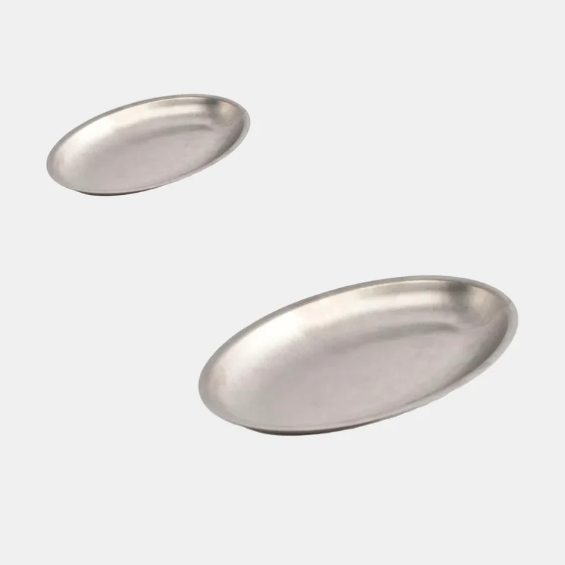 Fuente Oval plata vieja 30 x 18.5 x 2.5 cm - 6 Uds.