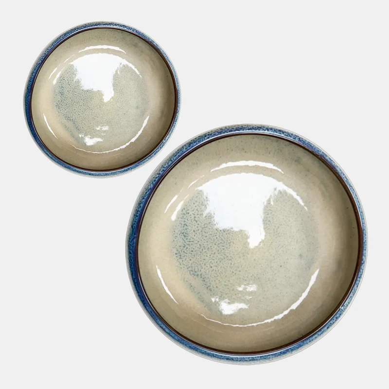 Bol charma azul beige. Varias medidas - 6 Uds.