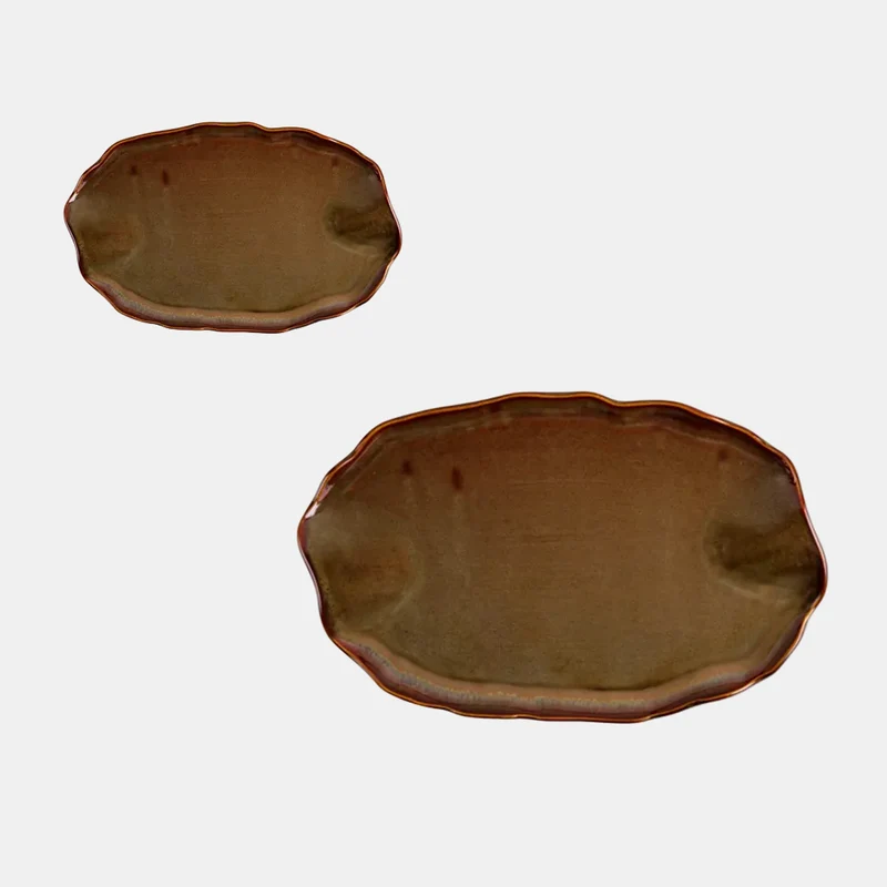 Bandeja Hazel. Marron Rojo. Varias medidas - 6 Uds.