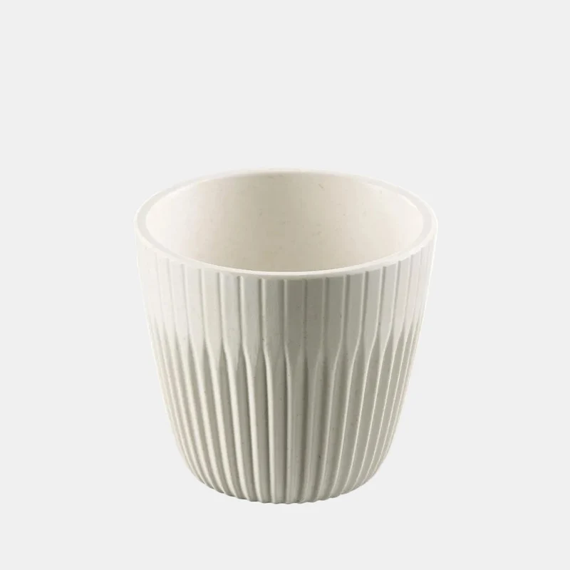 Set 6 unidades bol lineo blanco. ø7 x 6.5 cm - 1 Ud.