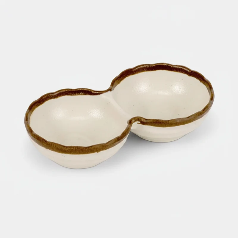 Bandeja 2 compartimentos Halo. 15 x 8 x 3.2 cm - 1 Ud