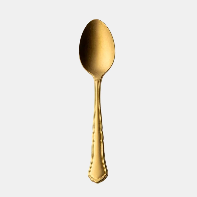 Cuchara moka Florencia Vintage Gold. 10.5 cm - 12 Uds