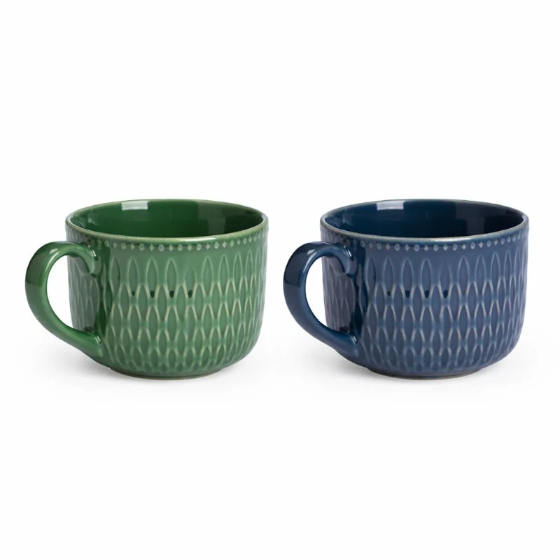 TAZON DESAYUNO SURT. 2 COLORES OSCUROS