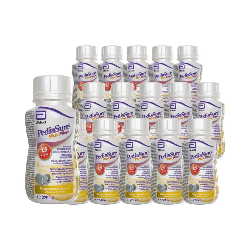 Pediasure Plus Fiber Plátano, 30 X 220 Ml