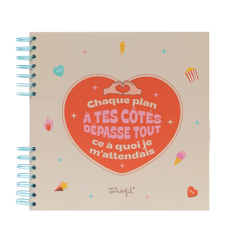 Album photo à gratter - Chaque plan à tes côtés dépasse tout ce à quoi je m'attendais