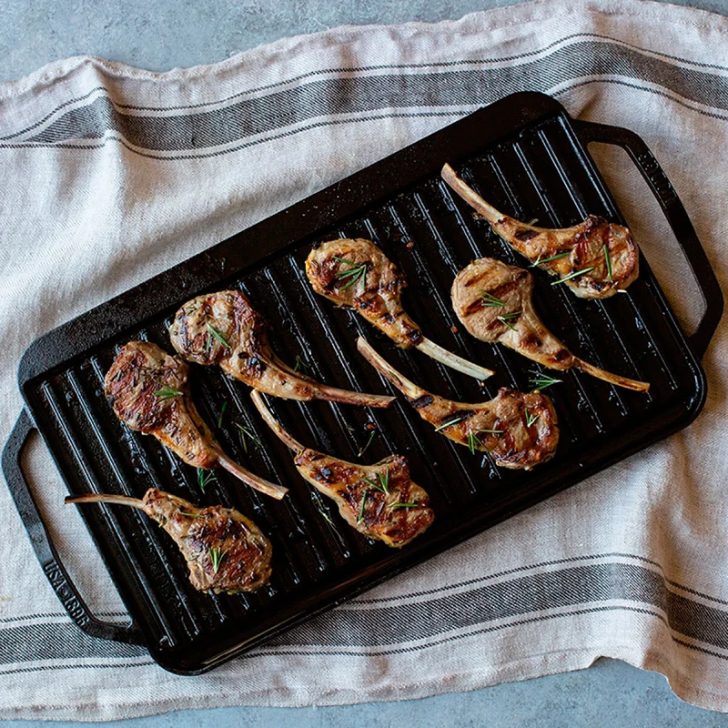 Plancha grill XXL reversible de hierro Chef Lodge