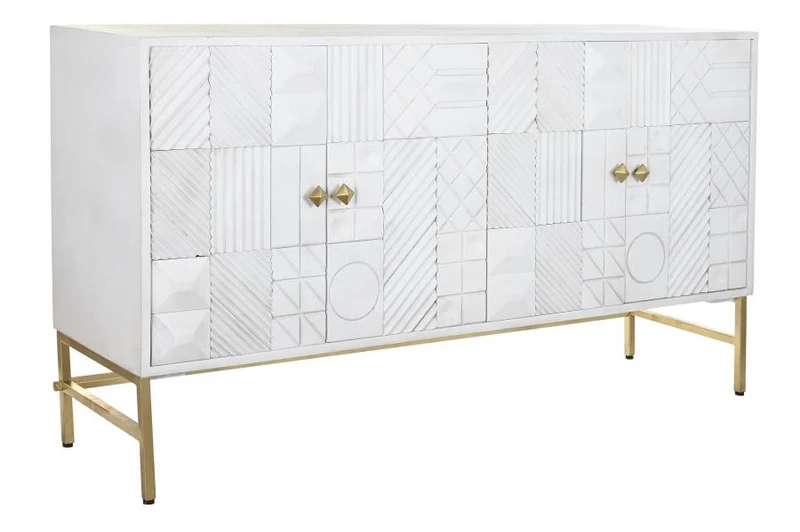 BUFFET MANGO LATON 157X43X84 ROMBO BLANCO
