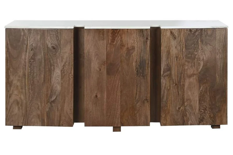 BUFFET MANGO MARMOL 162,5X47X76 MARRON