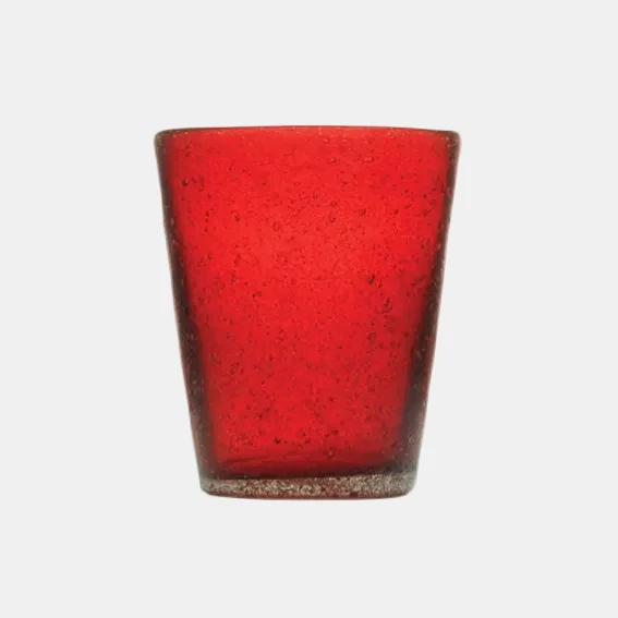 Vasos de cristal masa color. ø7.8 x 10 cm. 300 ml. Varios colores - 4 Uds.
