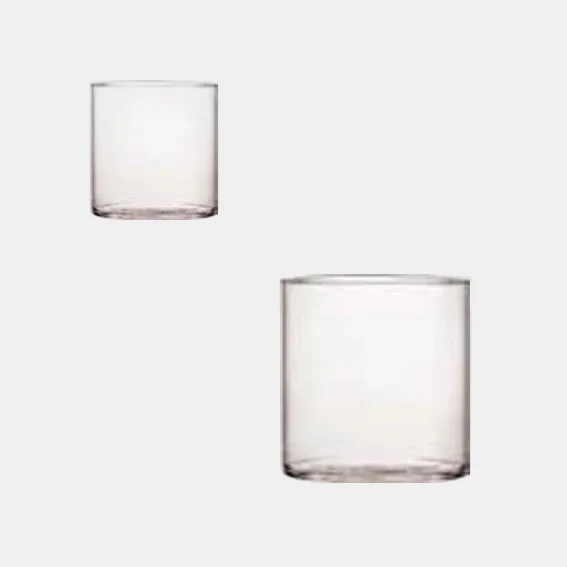 Vaso de cristal boca ancha Capri. Varias capacidades - 6 Uds.