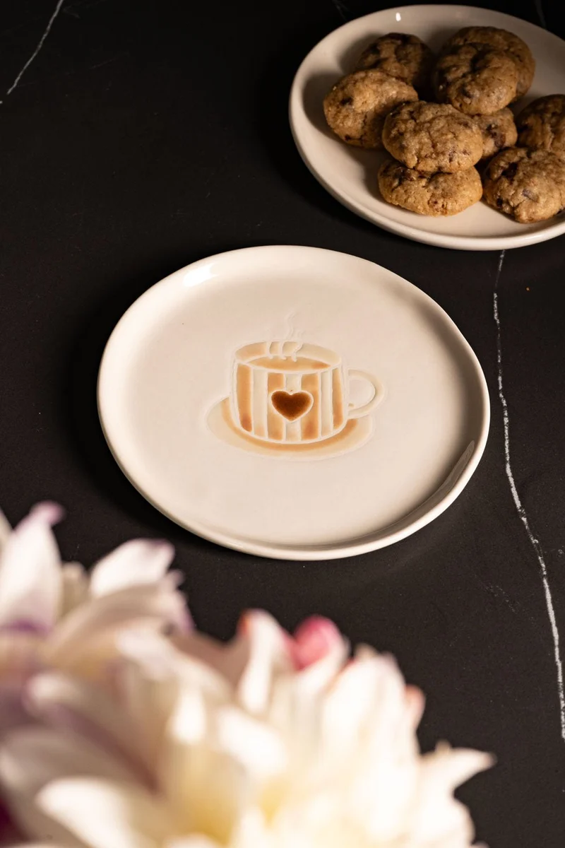Plato Diseño Taza De Café
