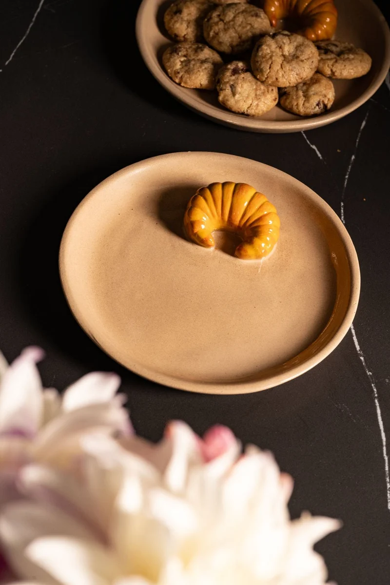 Plato Diseño Figura Croissant
