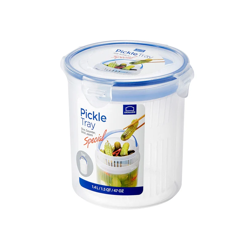 Envase Hermético Redondo 1.4 L con Canasta