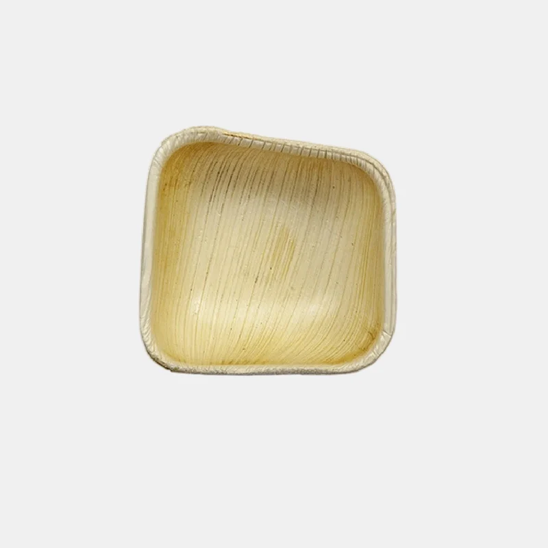 Mini barqueta de palmera biodegradable. 7.5 x 5 x 2.5 cm - 480 uds.