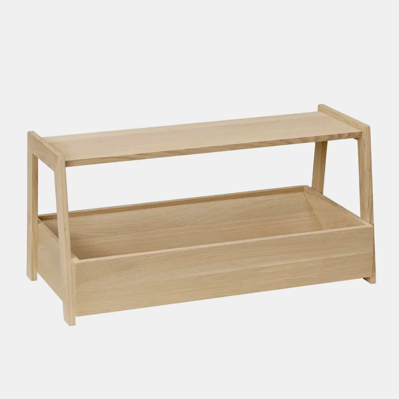 Soporte Buffet 2 alturas madera. 54 x 26.5 x 26.5 cm - 1 Ud