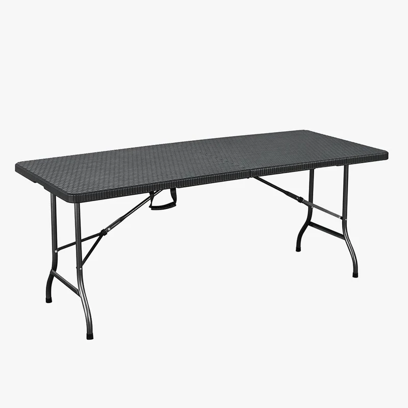 Mesa de Exterior Dobrável LOSANGO SQUARE Preta 183x75cm