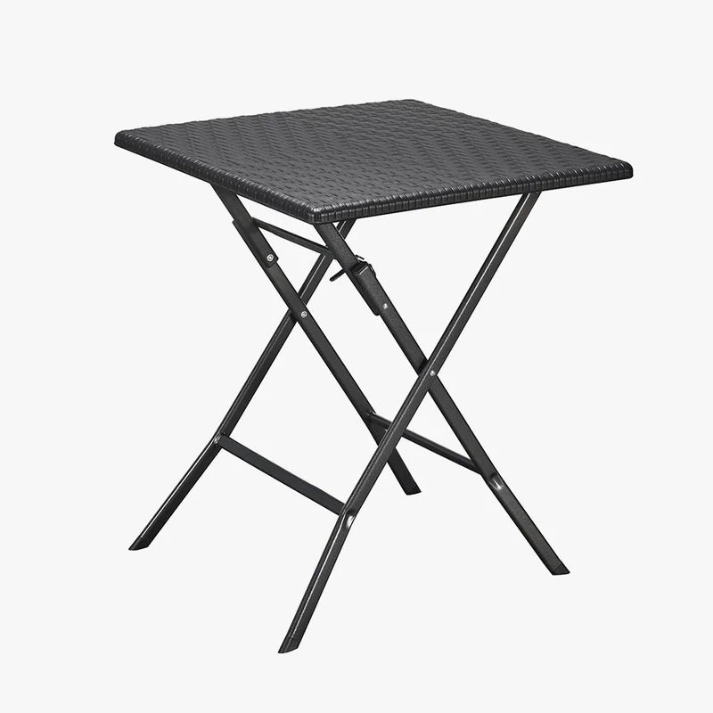 Mesa de Exterior Dobrável LOSANGO SQUARE Preto 61.5x61.5 cm