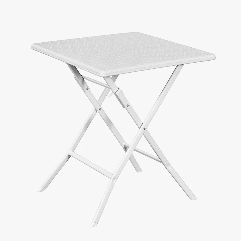 Mesa de Exterior Dobrável LOSANGO SQUARE Branco 61.5x61.5 cm
