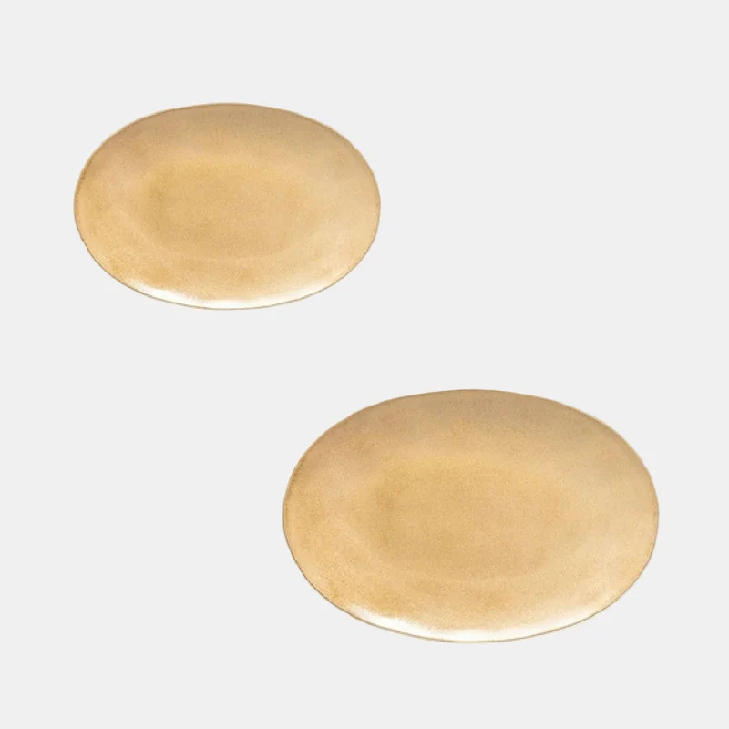 Bandeja Oval. Livia Champagne. 45 x 31,1 x 4,1 cm - 1 Ud.