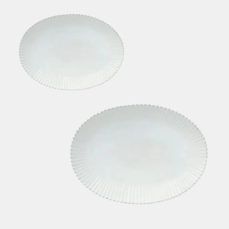 Bandeja Oval porcelana Pearl. Varias medidas - 1 Ud
