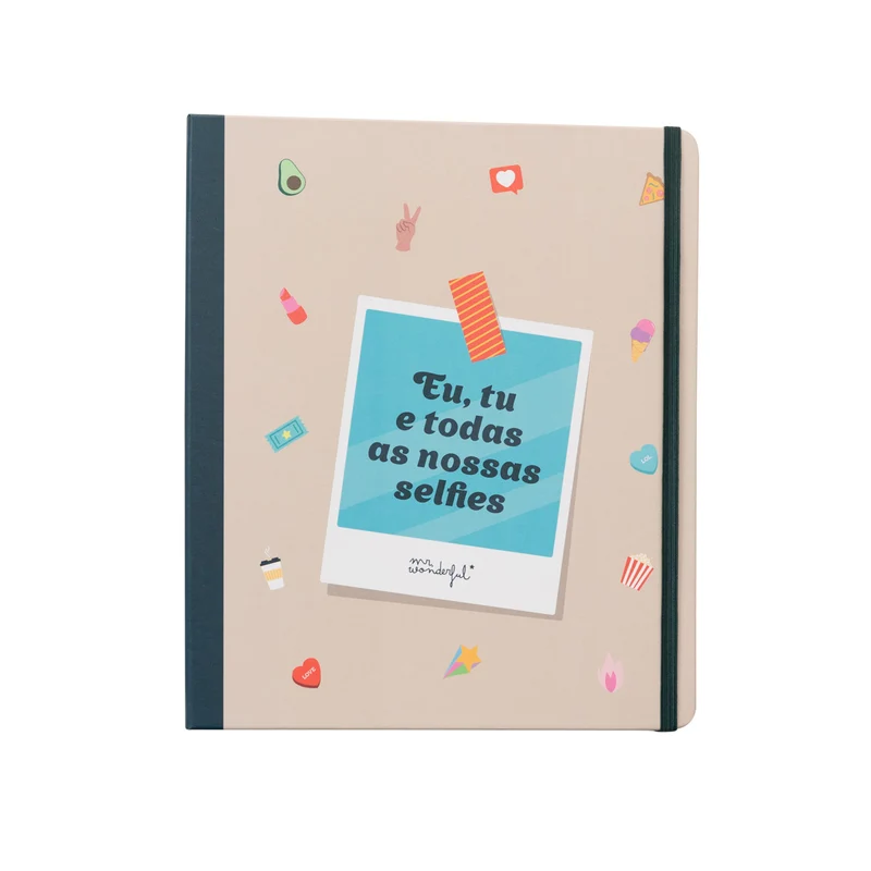 Kit para fazer um álbum de fotos de selfies - A no