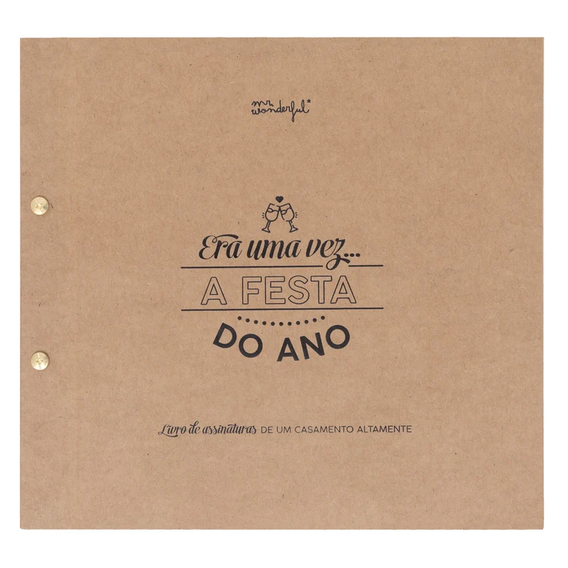 Livro de assinaturas de casamento Iconic - Era uma vez… a festa do ano.