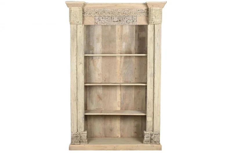 ESTANTERIA TECA 150X60X210 TALLAS ANTIGUAS NATURAL