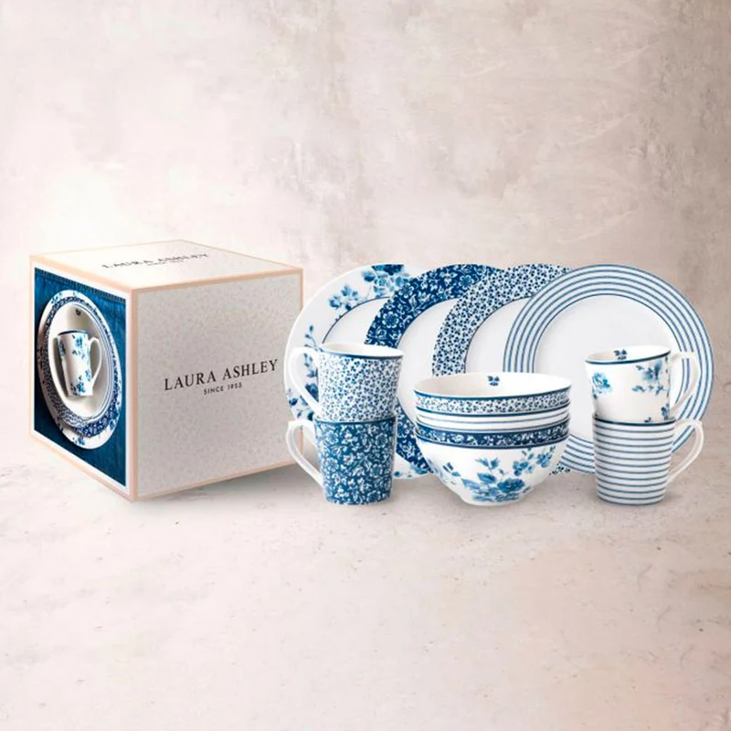 Set de mesa 12 piezas Breakfast de Laura Ashley
