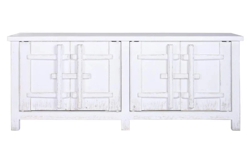APARADOR OLMO MACIZO 230X48X96 BLANCO
