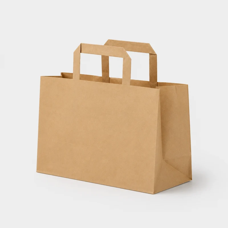 Bolsa papel kraft para catering. 32 x 20 x 25 cm - 250 Uds.