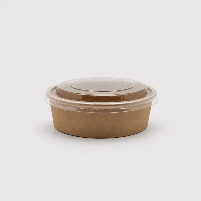 Ensaladera de cartón kraft microondable. Varias capacidades - 300 Uds.