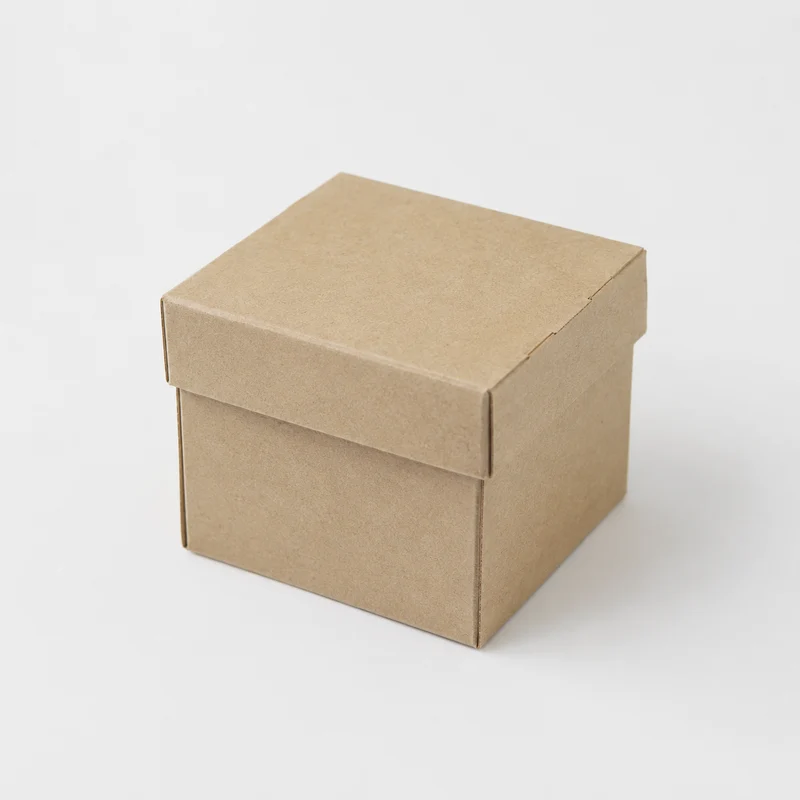 Caja flor para hamburguesa cartón Kraft parafinado. 12 x 12 cm - 1000 Uds.