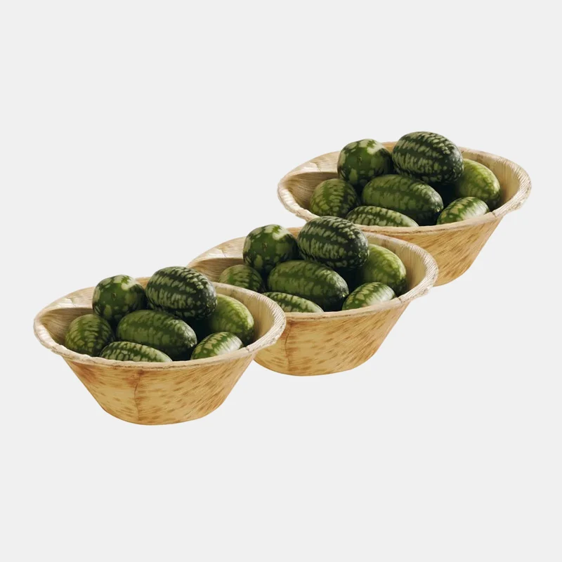 Mini bowl de bambú. ø7,5 x 2,5 cm - 50 Uds.