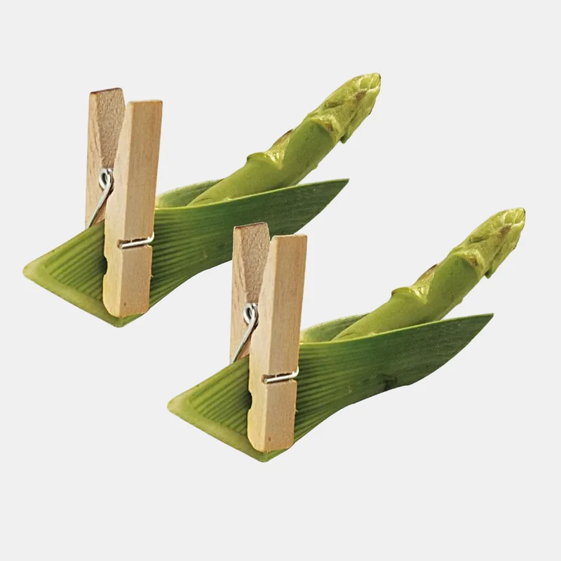 Mini pinza de madera para catering. 3,5 x 1 x 0,7 cm - 200 Uds.